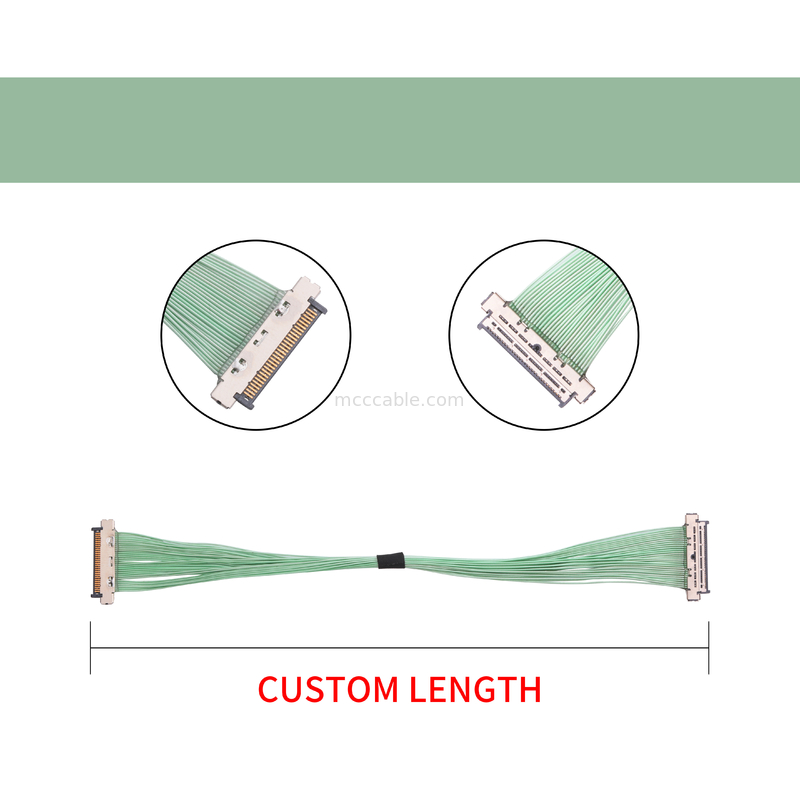 KEL 0.4 মিমি পিচ মাইক্রো কোক্সিয়াল কেবল USL20-30SS-010-C 30 পিন 40 পিন স্লিম প্লাগ ডিজাইন