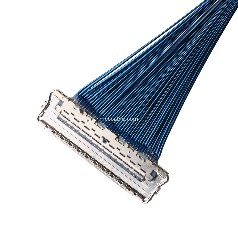 আইডিসি ক্যাবল 20679 20729 সিরিজ 20679-050T-01 50P 0.4 মিমি পিচ হরিয়েন্টাল পেয়ারিং মিনিয়েচার কোএক্সিয়াল ক্যাবল কাস্টমাইজ করুন