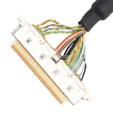 0.5 মিমি পিচ ACES 50204-040 1 1-002 থেকে JST SHDR-40V-SB LVDS কেবল সমাবেশ