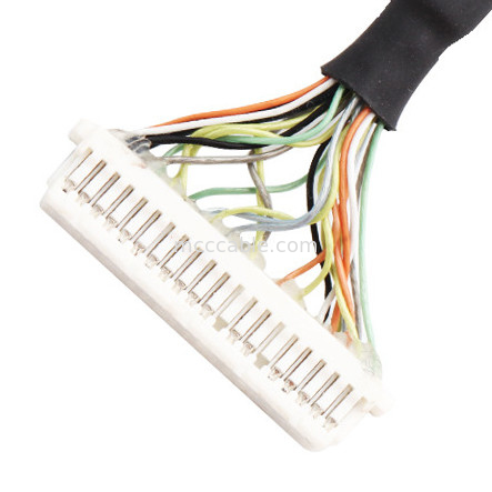 0.5 মিমি পিচ ACES 50204-040 1 1-002 থেকে JST SHDR-40V-SB LVDS কেবল সমাবেশ