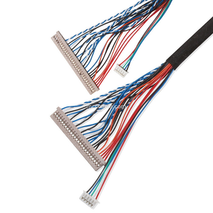 ল্যাপটপ lvds ডিসপ্লে সংযোগকারীর জন্য 250V 20 পিন Lvds কেবল  Df14 থেকে Df14