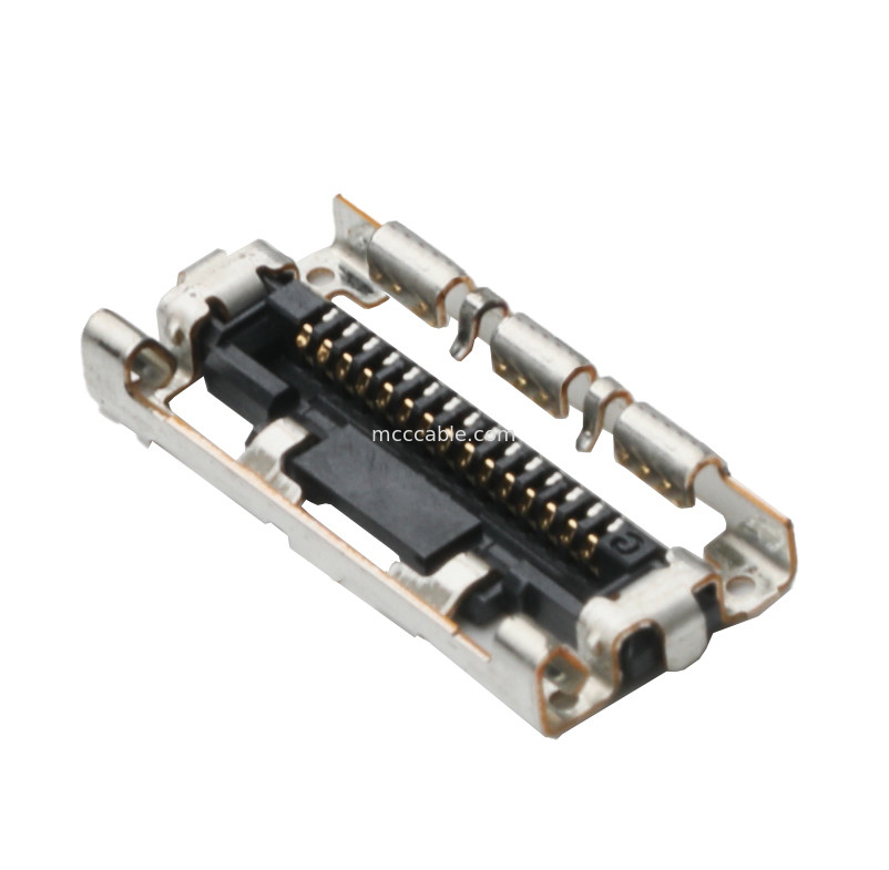 15 পিন  LVDS EDP DF36A-15S-0.4V মাইক্রো কোএক্স ক্যাবল সমাবেশ সংযোগকারী