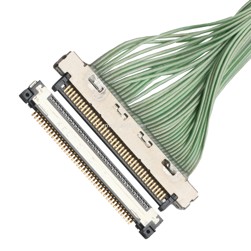 KEL USL00-40S 0.4V বোর্ড সাইড মাইক্রো কোএক্সিয়াল ক্যাবল সংযোগকারী ডান কোণ প্রকার