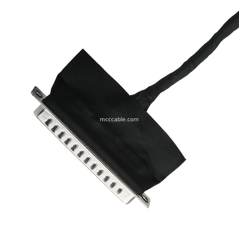 LVDS ক্যাবল সমাবেশ D-SUB পুরুষ থেকে মোলিক্স 51021-0400 এবং 20453-240T-01 ওয়্যার সংযোগকারী OEM / ODM
