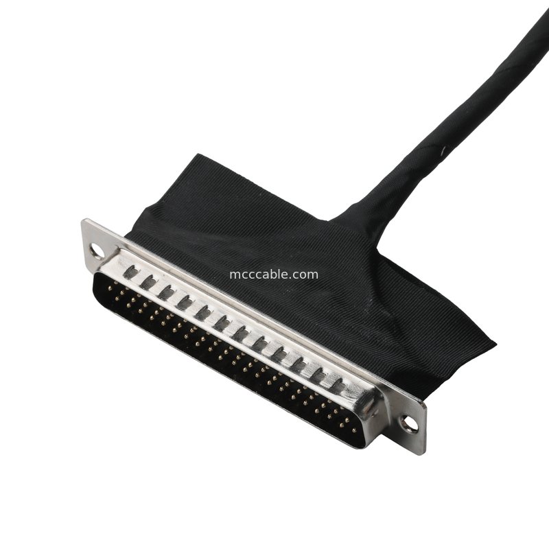 LVDS ক্যাবল সমাবেশ D-SUB পুরুষ থেকে মোলিক্স 51021-0400 এবং 20453-240T-01 ওয়্যার সংযোগকারী OEM / ODM