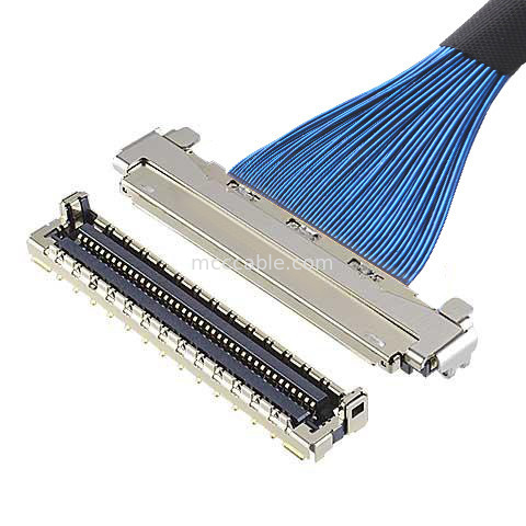 মাইক্রো কোএক্সিয়াল ক্যাবল 60P 20878-060t-01 রিসেপটেকুল প্লাগ পার্টস শেল হাউজিং লক কভার