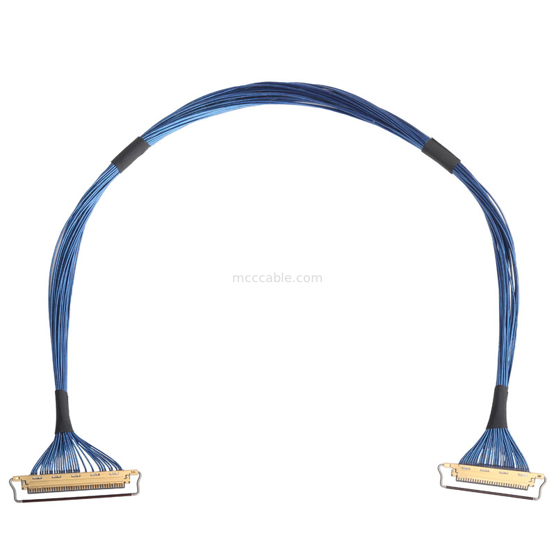 20453-240t-03 থেকে 20453-230t-03 30P 40P 0.5mm পিচ 36AWG Lvds ক্যাবল সমাবেশ