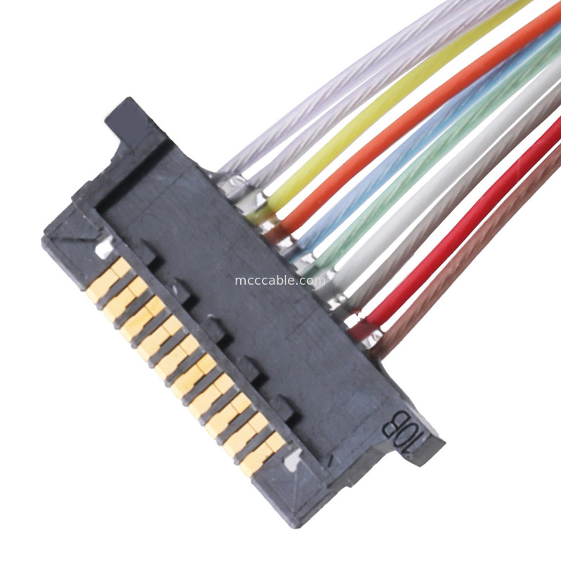 Lcd মনিটর DW-5 20598-010T-02 0.5 মিমি পিচ 10 পিনের জন্য Lvds কোক্সিয়াল কেবল সংযোগকারী