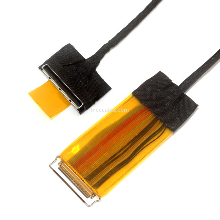50AWG 0.5 মিমি পিচ এলভিডিএস এডিপি কেবল আইপেক্স 30 পিন 20454-030t জায়ে ফাই-ডি 44c2-ই