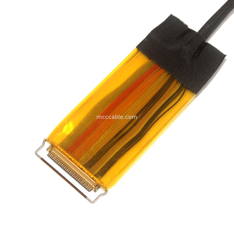50AWG 0.5 মিমি পিচ এলভিডিএস এডিপি কেবল আইপেক্স 30 পিন 20454-030t জায়ে ফাই-ডি 44c2-ই