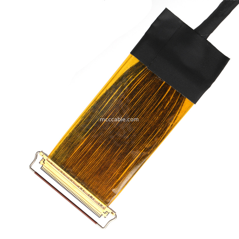 হাই-স্পিড ডেটার জন্য AWG38 শেল্ডড ওয়্যার সহ 50-পিন মাইক্রো-কোয়াক্সিয়াল ক্যাবল সমাবেশ
