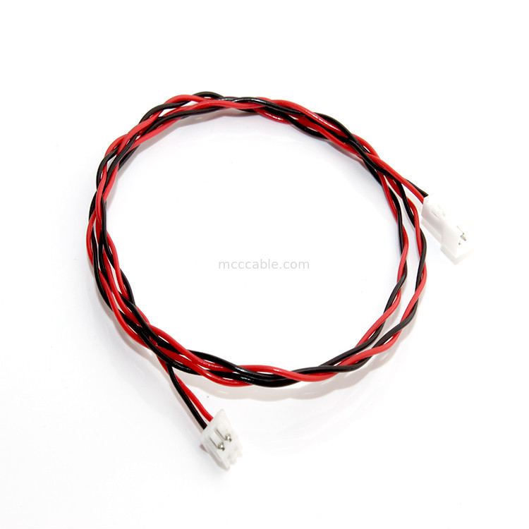 বৈদ্যুতিক সাইকেল lvds ডিসপ্লে সংযোগকারীর জন্য কাস্টম ওয়্যার হারনেস 2pin JST PH2.0