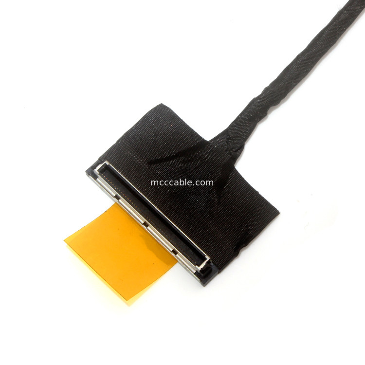 50AWG 0.5 মিমি পিচ এলভিডিএস এডিপি কেবল আইপেক্স 30 পিন 20454-030t জায়ে ফাই-ডি 44c2-ই