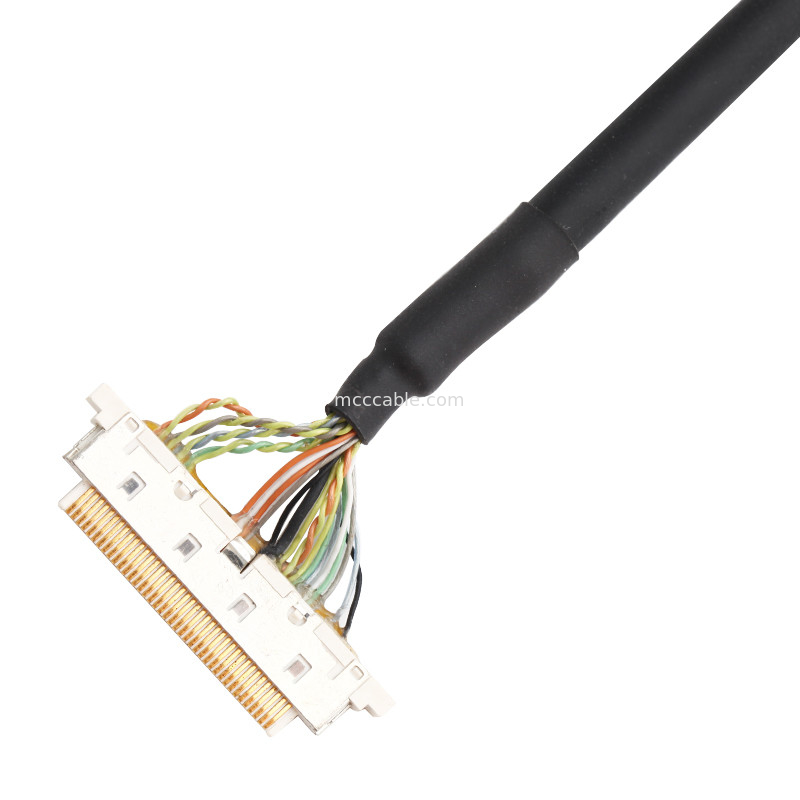 0.5 মিমি পিচ ACES 50204-040 1 1-002 থেকে JST SHDR-40V-SB LVDS কেবল সমাবেশ