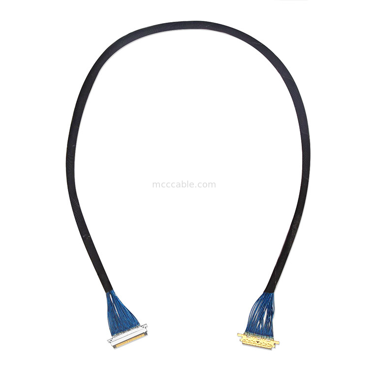 0.4mm 30p LVDS মাইক্রো কোএক্সিয়াল ক্যাবল CBL 20472-030T-10R lvds ডিসপ্লে সংযোগকারী