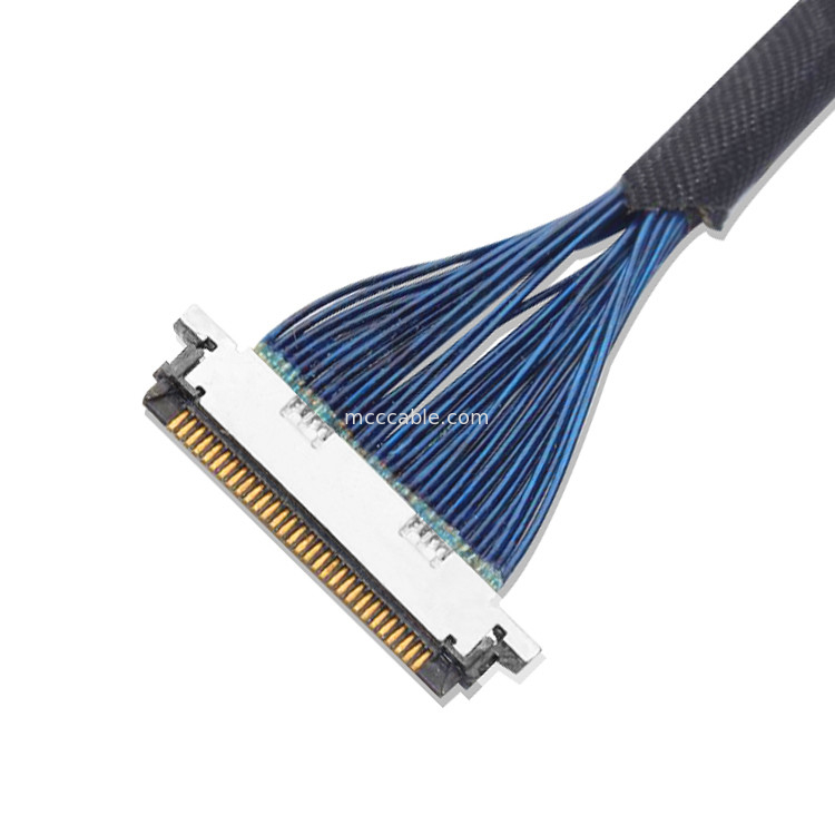 0.4mm 30p LVDS মাইক্রো কোএক্সিয়াল ক্যাবল CBL 20472-030T-10R lvds ডিসপ্লে সংযোগকারী