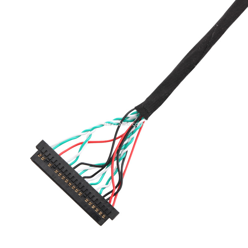30 পিন LVDS কেবল সমাবেশ WL1258h-20P থেকে  DF13-2 lvds ডিসপ্লে সংযোগকারী