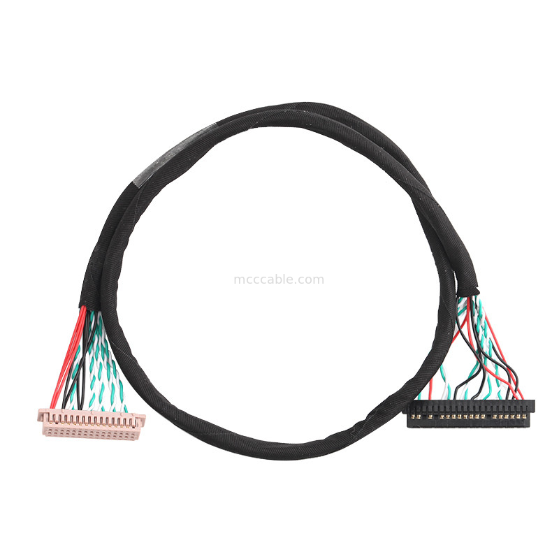 30 পিন LVDS কেবল সমাবেশ WL1258h-20P থেকে  DF13-2 lvds ডিসপ্লে সংযোগকারী