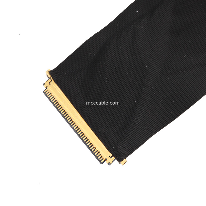 দৈর্ঘ্য 50mm JAE HD1P040-CSH2 HD1P040MA1 LCD LVDS EDP কেবল lvds 40 পিন সংযোগকারী কেবল
