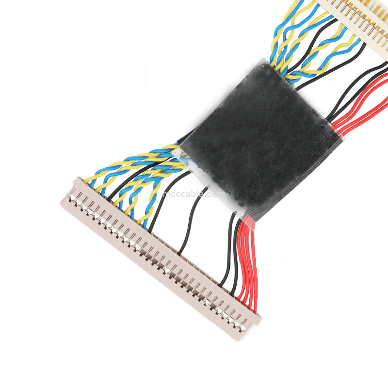Df14-30s-1.25c 30pin থেকে Jae Fi-X30 30pin Lvds Edp কেবল সমাবেশ