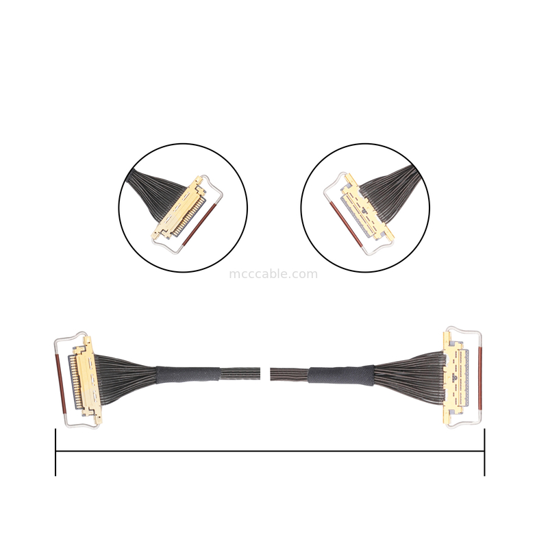 Oem Lvds কেবল সমাবেশ 0.5 মিমি পিচ 20453-220t-03 অনুভূমিক মিলন টাইপ মাইক্রো-কোঅক্সিয়াল সংযোগকারী