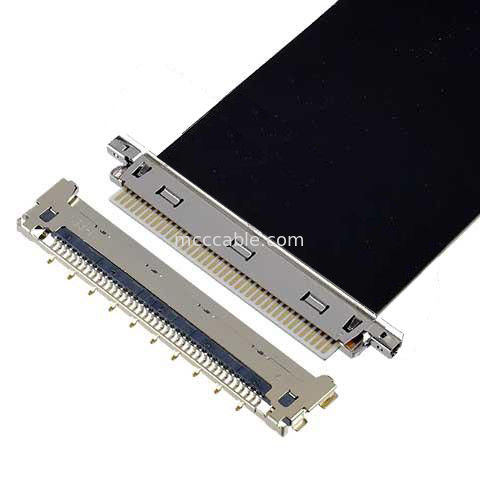 20856-030T-01 0.4mm পিচ 30P মাইক্রো কোঅক্সিয়াল ক্যাবল সমাবেশ ক্যাবল সমন্বয় দিক অনুভূমিক