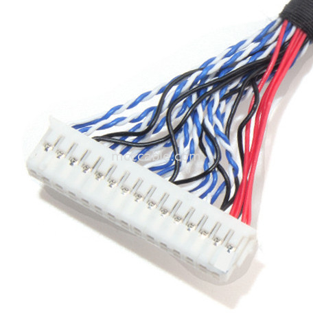 26AWG Lcd LVDS কেবল সমাবেশ 1.0mm পিচ JAE Fix-30ssl-Hf থেকে  Df13 EDP