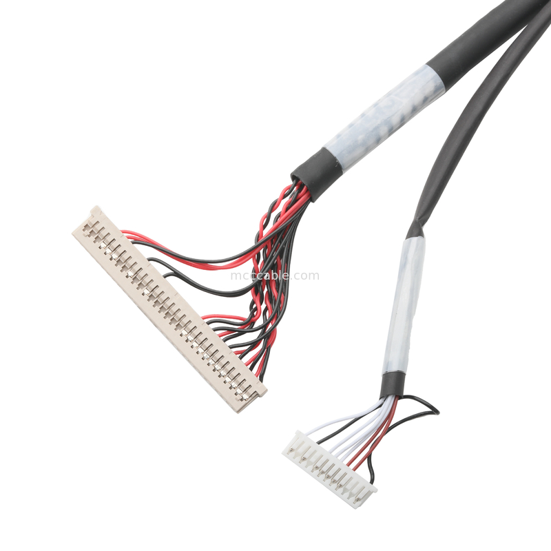 অটোমোবাইল অ্যাপ্লিকেশন JAE FI-X30HL 30P থেকে DF14-30P এবং MOLEX 51021-1200 12Pin সমন্বিত ক্যাবল সংযোগকারী OEM/ODM