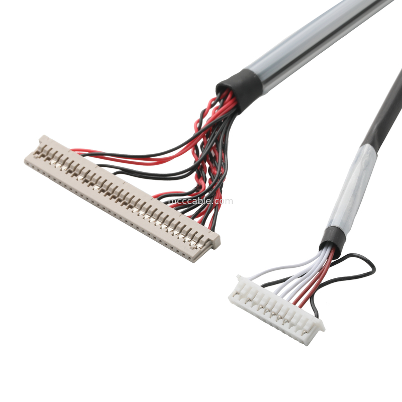 অটোমোবাইল অ্যাপ্লিকেশন JAE FI-X30HL 30P থেকে DF14-30P এবং MOLEX 51021-1200 12Pin সমন্বিত ক্যাবল সংযোগকারী OEM/ODM