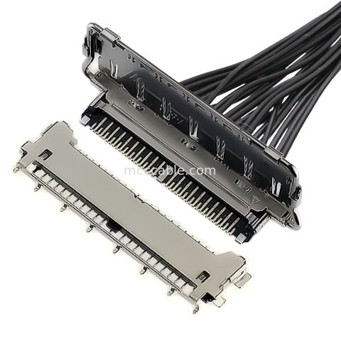 lvds সংযোগকারী প্রকার 40 পিন lvds সংযোগকারী 20977-040T 040E 01 অনুভূমিক মিলনের প্রকার মাইক্রো-কোঅক্সিয়াল সংযোগকারী