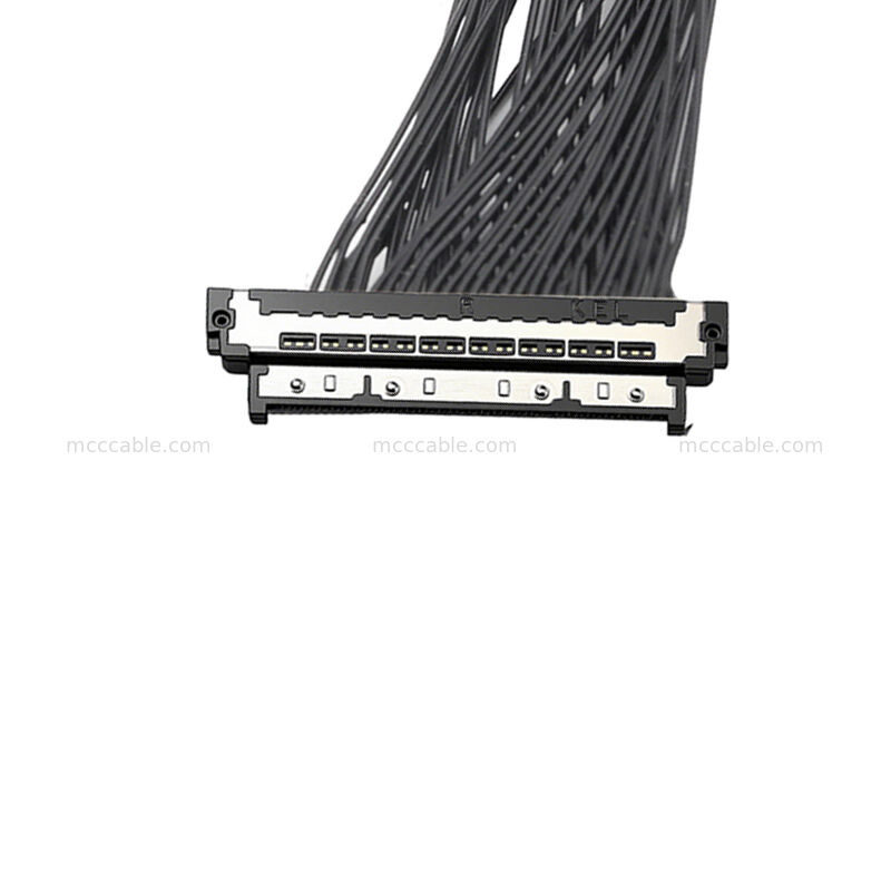 30-পজিশন 0.4mm USL20-30SS-017B মাইক্রো কোএক্সিয়াল ক্যাবল 10Gbps এআই ক্যামেরার জন্য হাই-স্পিড ডেটা সংযোগকারী