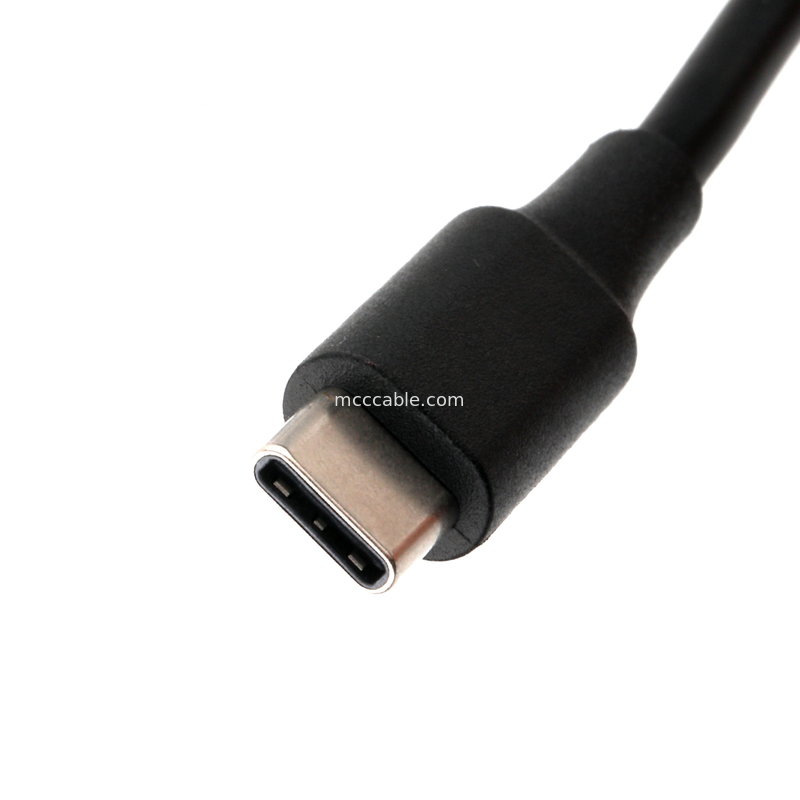 24AWG USB-C to USB-C Cable, High-Speed 2C+3C Braided Shield Assembly