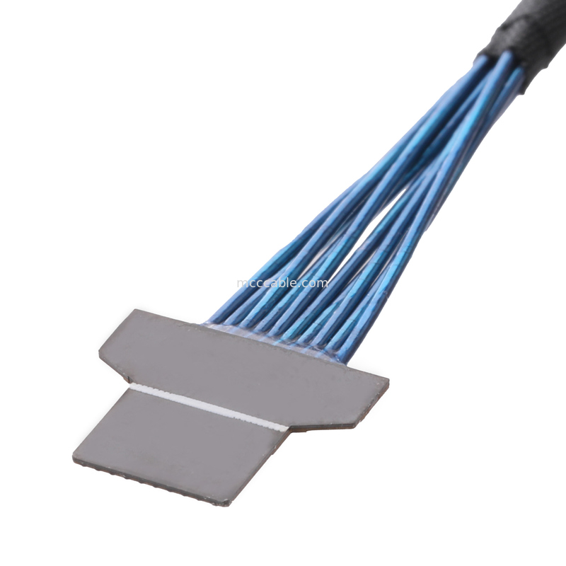 36AWG মাইক্রো কোএক্সিয়াল কেবল – 50Ω ইম্পিডেন্স – FPC 10-পিন থেকে FPC 10-পিন – UL1354