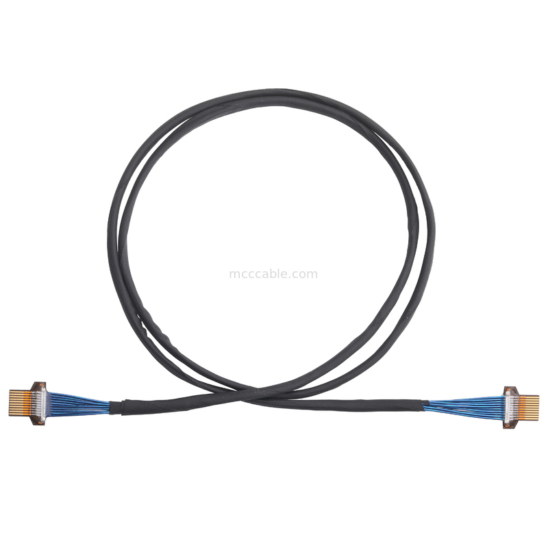 36AWG মাইক্রো কোএক্সিয়াল কেবল – 50Ω ইম্পিডেন্স – FPC 10-পিন থেকে FPC 10-পিন – UL1354