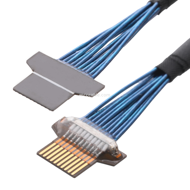 36AWG মাইক্রো কোএক্সিয়াল কেবল – 50Ω ইম্পিডেন্স – FPC 10-পিন থেকে FPC 10-পিন – UL1354