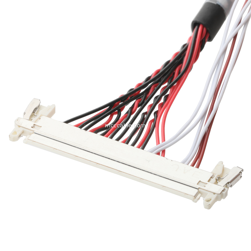 1.0 মিমি থেকে 1.25 মিমি পিচ এলভিডিএস ক্যাবল সমাবেশ - UL1571 28AWG এলসিডি ডিসপ্লে সংযোগ