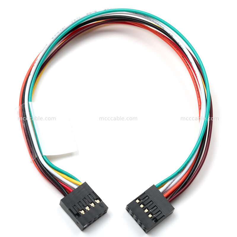 কাস্টম OEM অ্যাপ্লিকেশনের জন্য Molex 2.54mm 10-পিন ফ্রন্ট প্যানেল কেবল অ্যাসেম্বলি