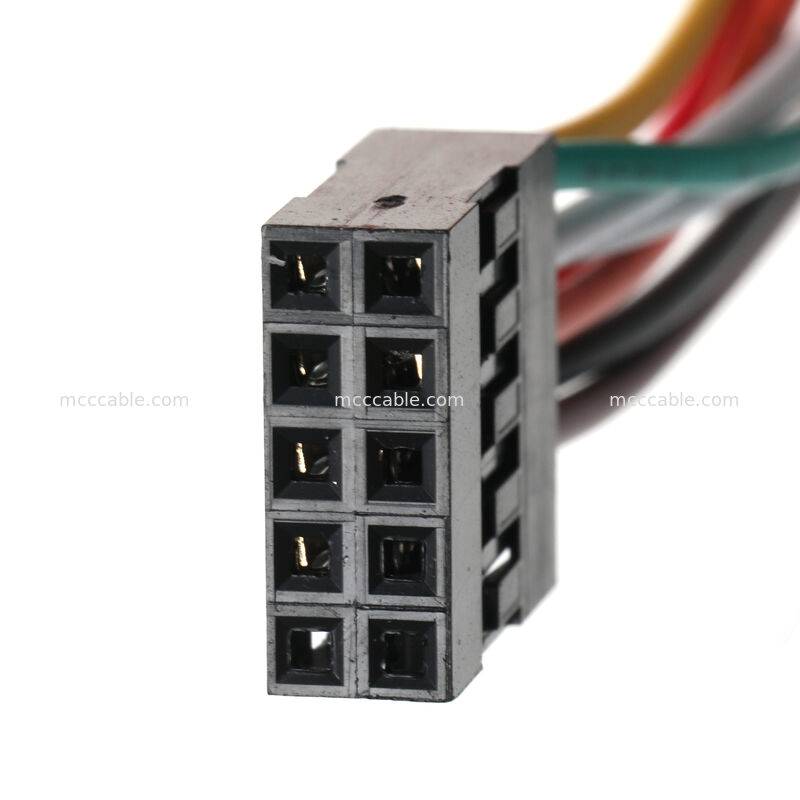 কাস্টম OEM অ্যাপ্লিকেশনের জন্য Molex 2.54mm 10-পিন ফ্রন্ট প্যানেল কেবল অ্যাসেম্বলি