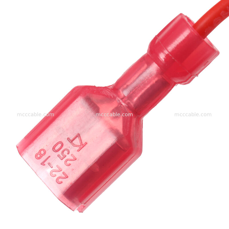 4Pin Nano-Fit থেকে 6.3mm ফিমেল ব্লেড টার্মিনাল পাওয়ার ওয়্যারিং হারনেস ফেরাইট কোর সহ