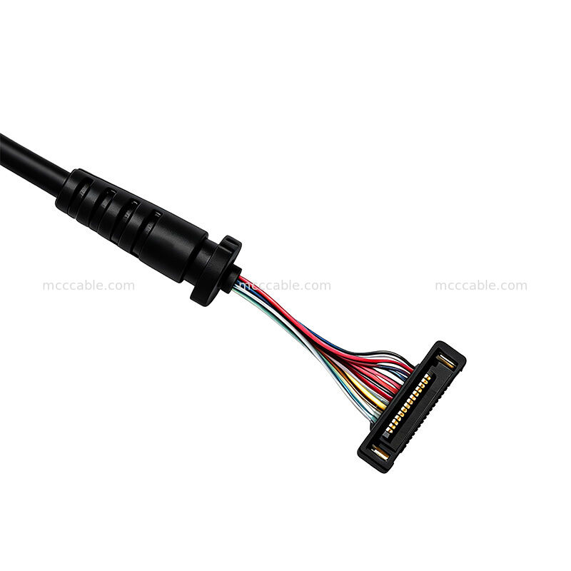 Custom 42AWG Micro Coaxial Cable Assembly 14-Pin 50 Ohm 150mm for Signal