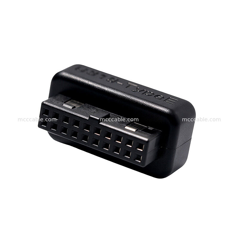 USB 3.0 19 Pin to Vertical USB Type E Front Panel Adapter Molded One Piece Construction