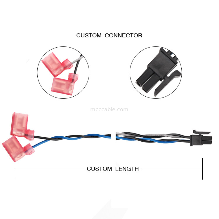 MOLEX 430250408 TO TE 2-520129-2 পাওয়ার কেবল সমাবেশ 3.0 4 পিন 100 মিমি দৈর্ঘ্য