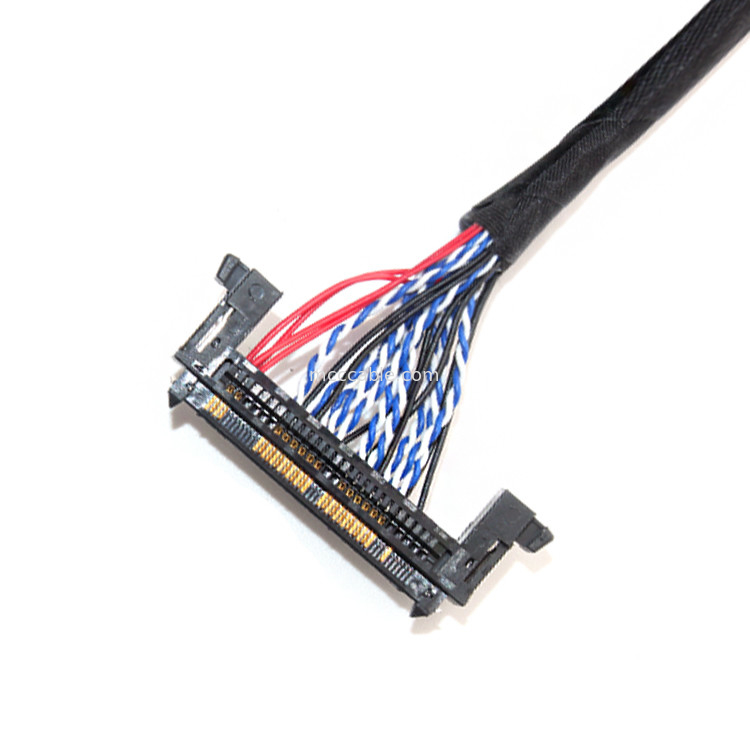 26AWG Lcd LVDS কেবল সমাবেশ 1.0mm পিচ JAE Fix-30ssl-Hf থেকে  Df13 EDP