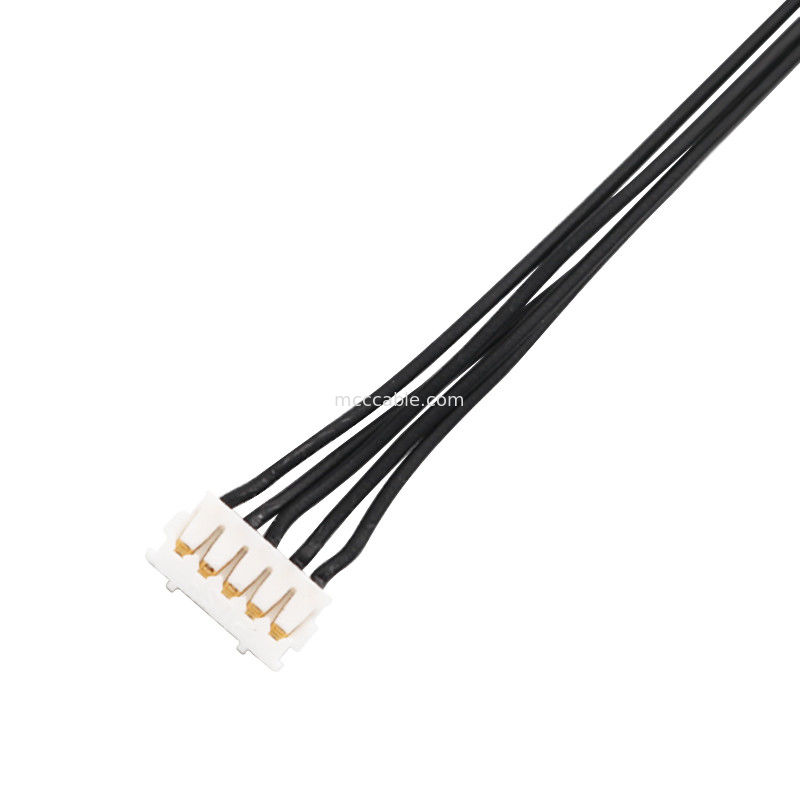 ইউএভি ক্যাবল সমাবেশ এলভিডিএস ইডিপি ক্যাবল সমাবেশ 0.25 মিমি পিচ 20531-034T-02 থেকে Jst Auhr-05v-H 34 পিন মাইক্রো কোঅক্সিয়াল ক্যাবল