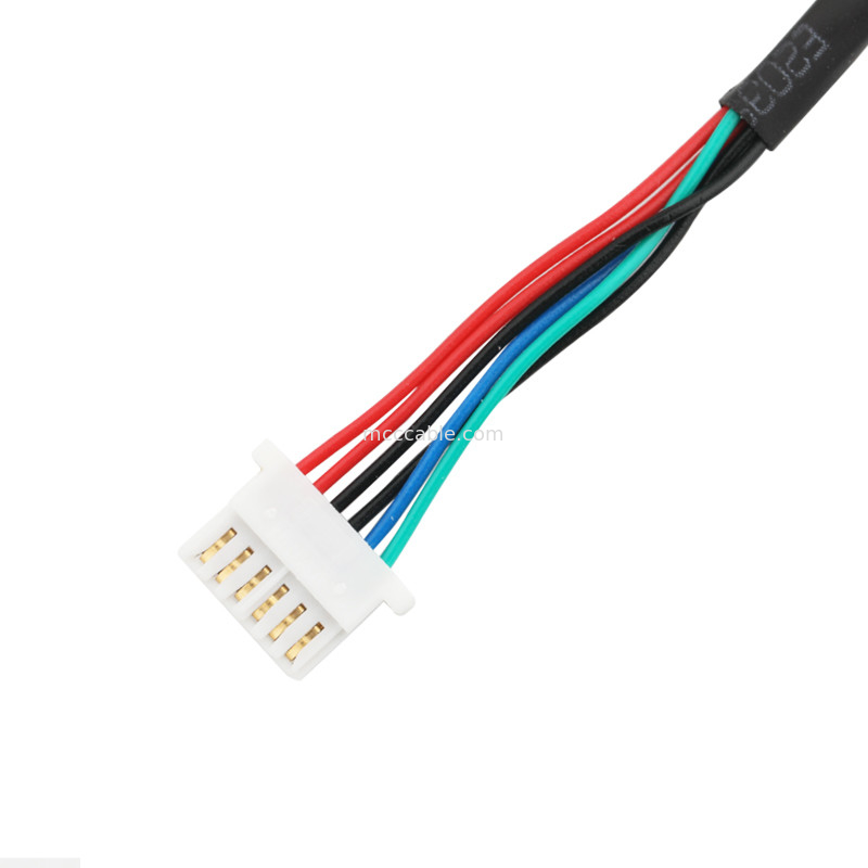 JST SHLP-06V-SB SHR-6P সংকেত / বৈদ্যুতিক শক্তি প্রেরণের জন্য হারনেস কেবল সমাবেশ
